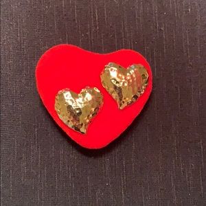 Beautiful Gold Color Heart Earrings